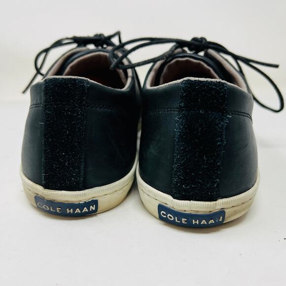 Cole Haan Smooth Leather Lace Up Shoe Sneaker Black - 12 - Picture 3 of 8